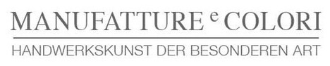Logo MANUFATTURE e COLORI. HANDWERKSKUNST DER BESONDEREN ART
